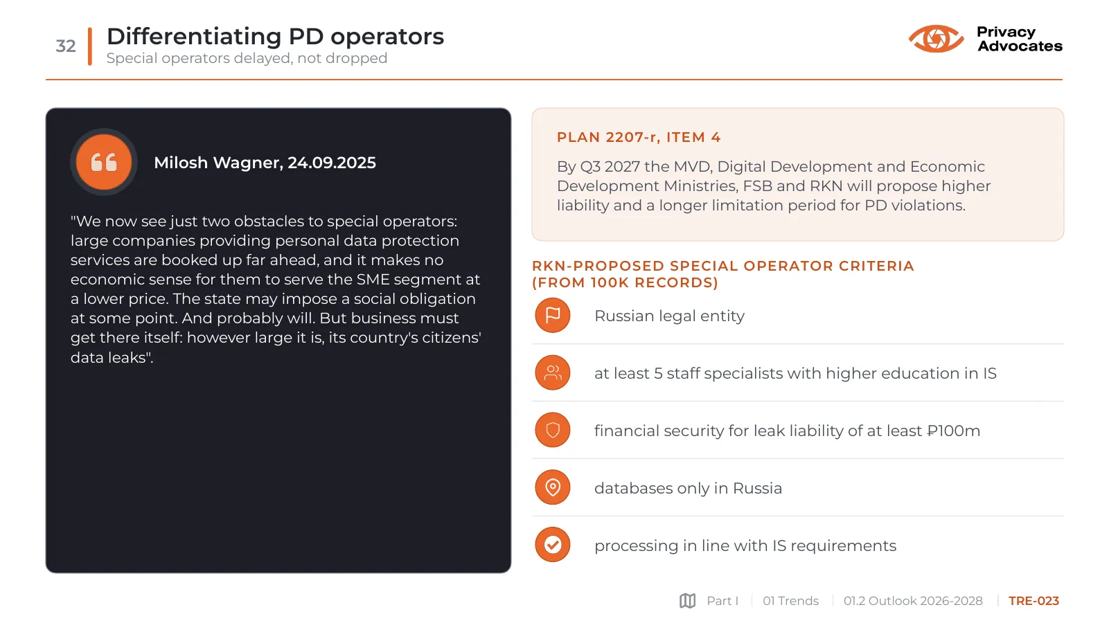 Slide TRE-023: Differentiating PD operators