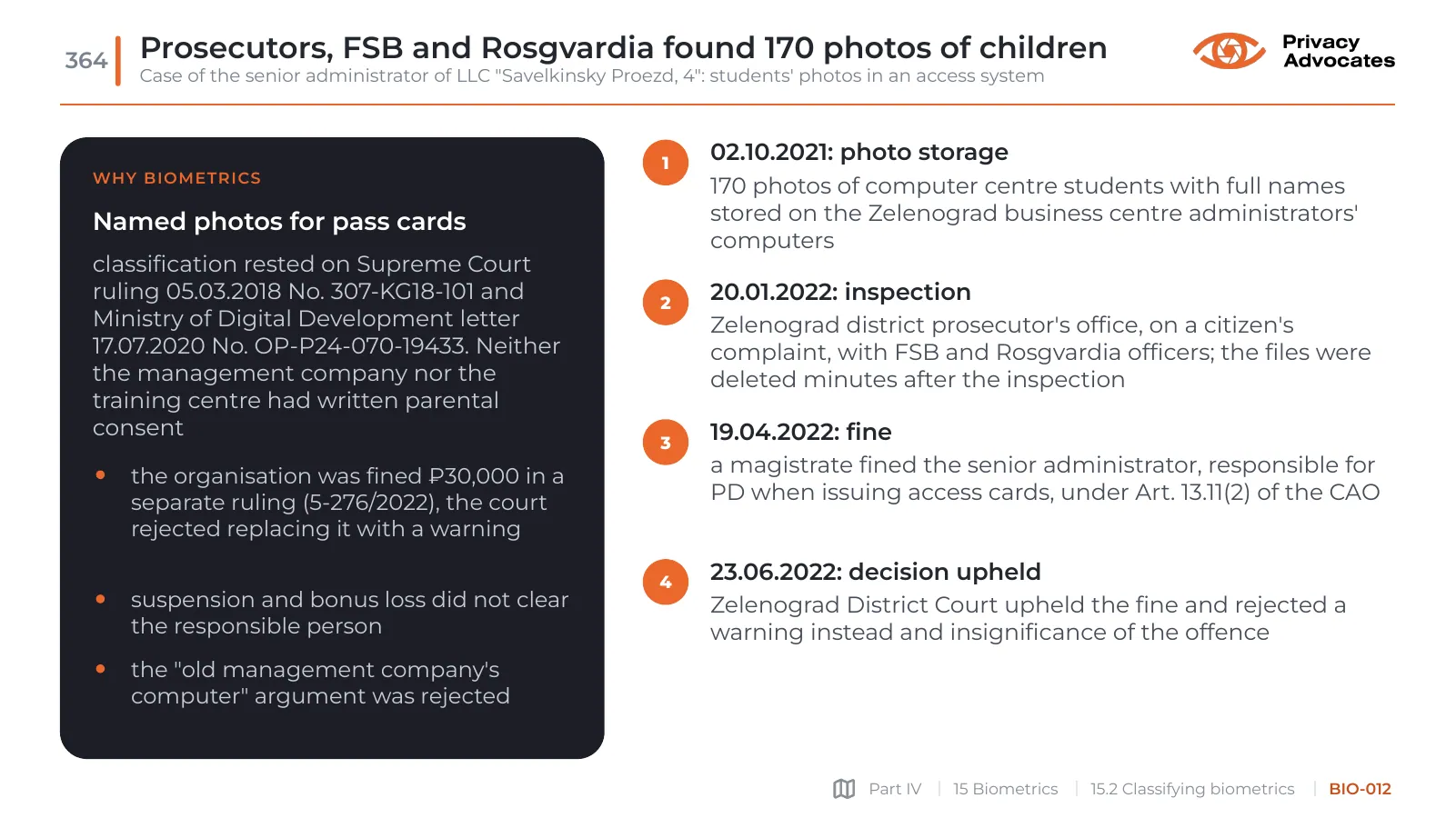 Slide BIO-012: Prosecutors, FSB and Rosgvardia found 170 photos of children