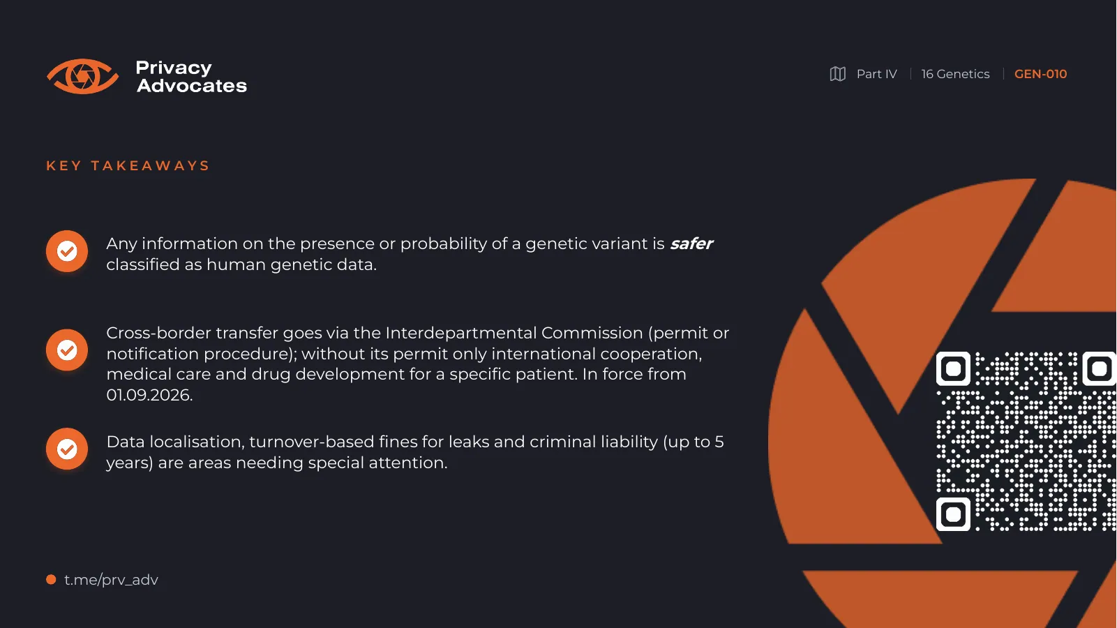 Slide GEN-010: Key takeaways