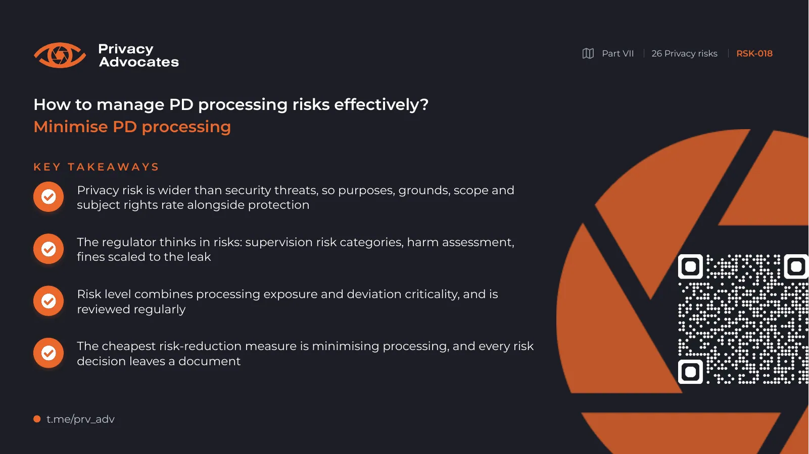 Slide RSK-018: Key takeaways